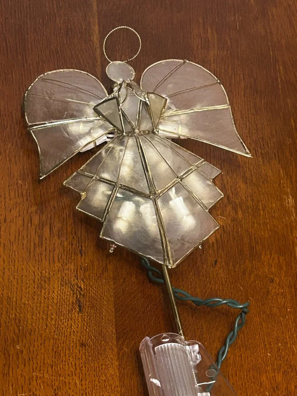 angel Christmas tree topper light up